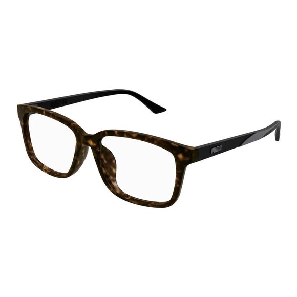 NWT PUMA PE0196OA 002 Havana Black Eyeglasses - Picture 1 of 2